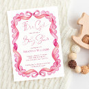 Search for lace baby shower invitations Pink