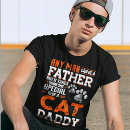 Search for cat daddy tshirts Paws