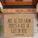 Search for kids doormats Humour