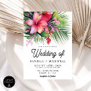 Search for watercolor hibiscus wedding invitations Summer