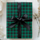 Search for green and black plaid wrapping paper Buffalo check