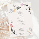 Search for floral border menus Hand drawn