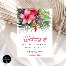 Search for watercolor hibiscus wedding invitations Summer