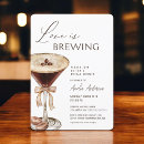 Search for modern chic bridal shower invitations Love is brewing