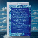 Search for ocean water wedding invitations Blue
