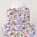 Search for cute elephant wrapping paper Girl