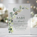 Recherche de succulent baby shower invitations Eucalyptus