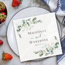 Recherche de eucalyptus wedding napkins Verdure
