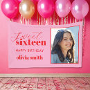 Search for 16th birthday banners Sweet sixteen