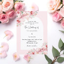 Search for floral arch wedding invitations Pink