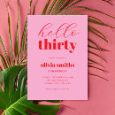 Search for hello thirty invitations Minimalist