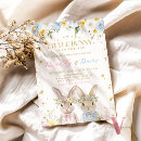 Search for pink bunny baby shower invitations Blue