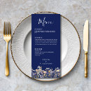 Search for navy blue wedding menus Formal