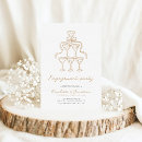 Search for champagne engagement party invitations Gold