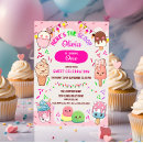 Search for heres the scoop invitations Cute retro girly