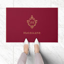 Search for burgundy doormats Monogrammed