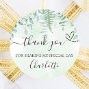 Search for fern wedding stickers Thank you