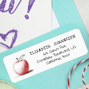 Search for education return address labels Black and white