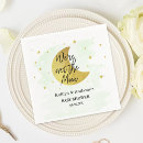 Search for moon and stars napkins Gold foil