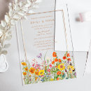 Search for wild flower wedding invitations Simple