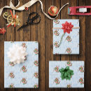 Search for christmas owl wrapping paper Red