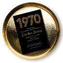 Search for 1970 birthday invitations Gold