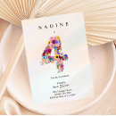 Search for girls 4th birthday invitations Baby girl