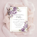 Search for purple and ivory wedding invitations Watercolor