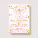 Recherche de star baby shower fille invitations Nuage