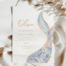Search for mermaid tail invitations For kids
