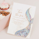 Recherche de deux la mer anniversaire invitations Baby girl