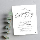 Search for budget engagement party invitations Minimalist