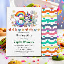 Search for unicorn rainbow colours invitations Girl