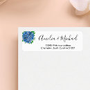 Search for hydrangea flowers return address labels Rustic
