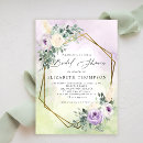 Search for eucalyptus geometric bridal shower invitations Calligraphy
