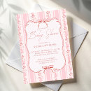 Search for border baby girl shower invitations Bow