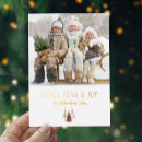 Search for peace love joy christmas cards Real gold foil