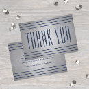 Search for blue and silver thank you cards Contemporary