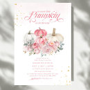 Search for sweet little pumpkin baby shower invitations Floral