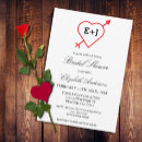 Recherche de coeur et flèche invitations Élégant