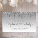 Search for 25th anniversary banners Glitter