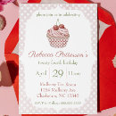 Search for cherry cupcake invitations Watercolor