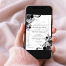 Search for black marble wedding invitations Watercolor