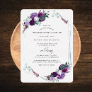 Recherche de argent pourpre invitations Floral