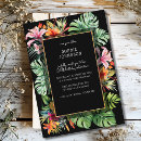 Search for tropical flowers birthday invitations Botanical