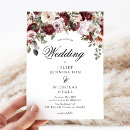 Search for burgundy watercolor floral wedding invitations Calligraphy script