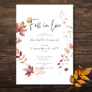 Search for fall leaves bridal shower invitations Rustic