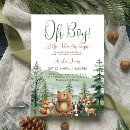 Search for let the adventure begin baby boy shower invitations Woodland