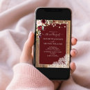Search for burgundy lace wedding invitations Floral