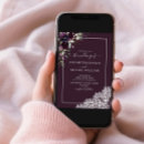 Search for purple lace wedding invitations Elegant